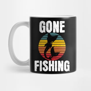 Gone Fishing Mermaid Sunset Mug
